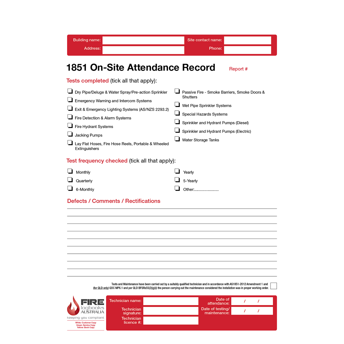 On-Site Attendance Record - Image 3
