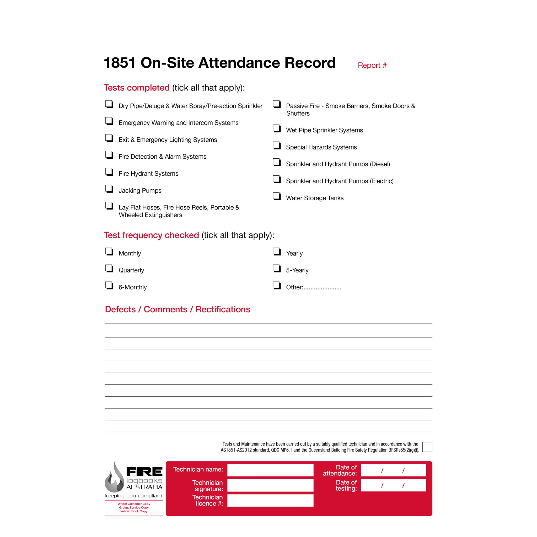 On-Site Attendance Record - Image 2